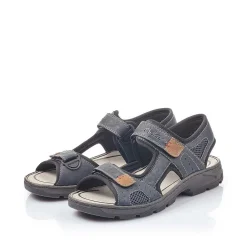 Rieker Men'S Trekking Sandals Ocean Blue