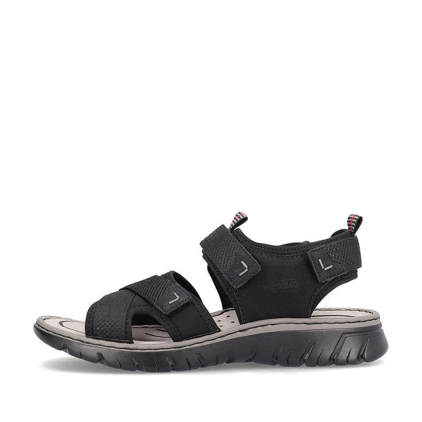 Rieker Men'S Trekking Sandals Jet Black