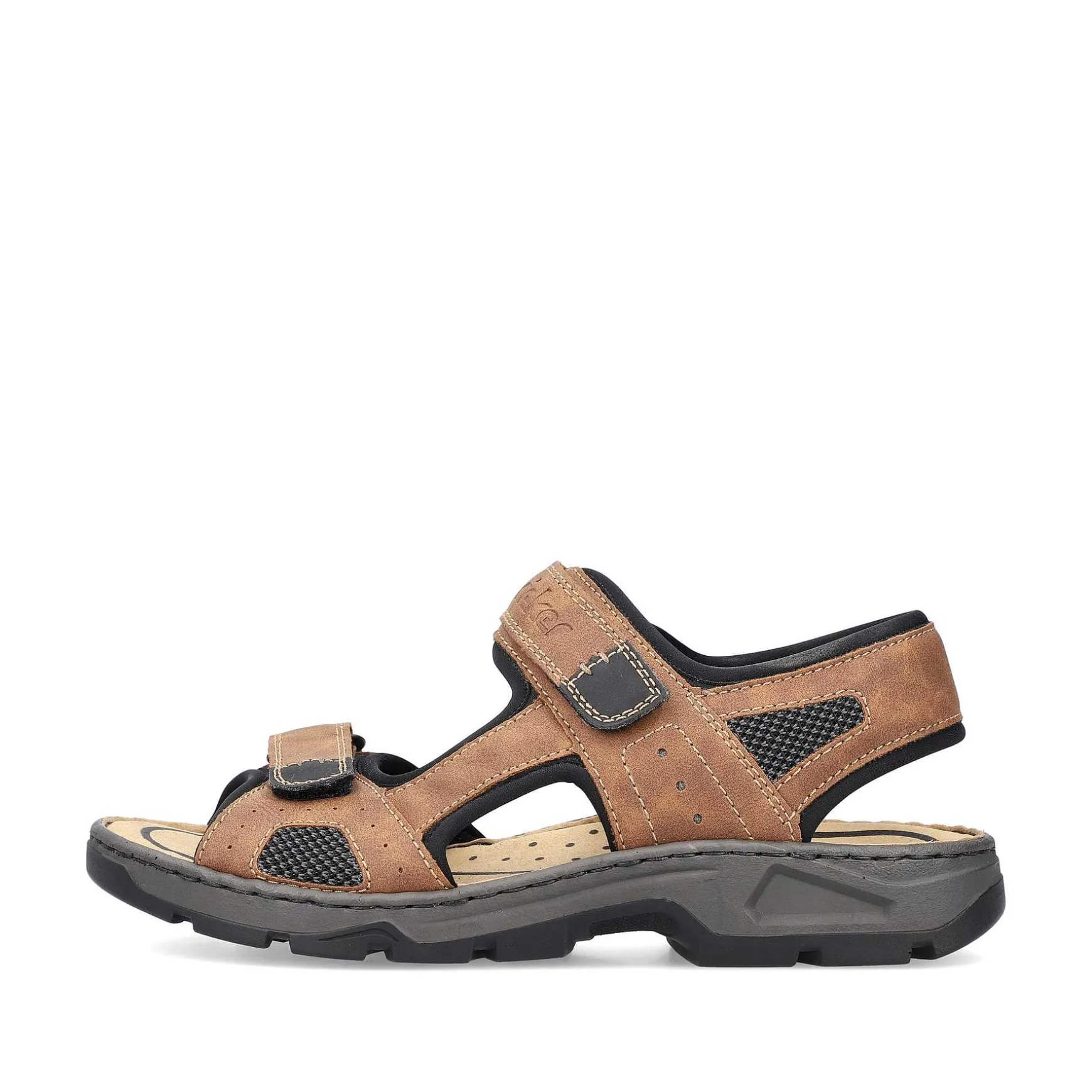 Rieker Men'S Trekking Sandals Nut Brown