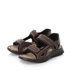 Rieker Men'S Trekking Sandals Dark Brown