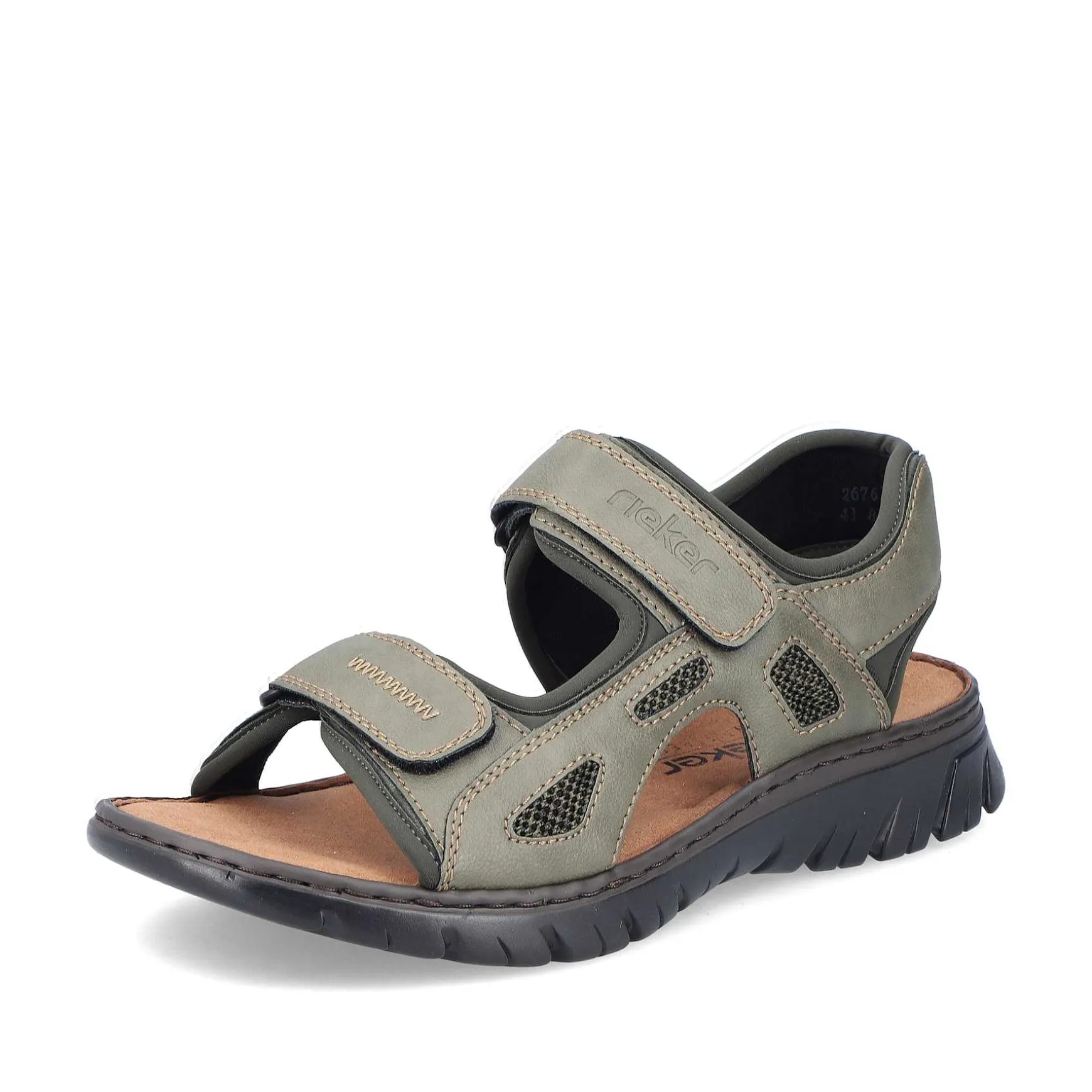 Rieker Men'S Trekking Sandals Green Gray