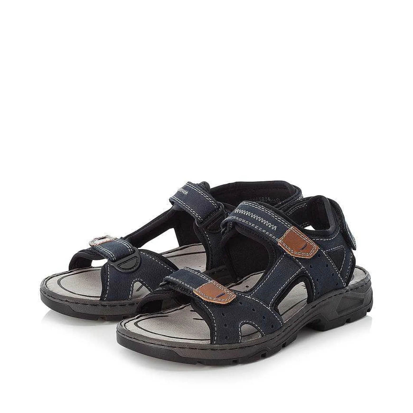 Rieker Men'S Trekking Sandals Sea Blue