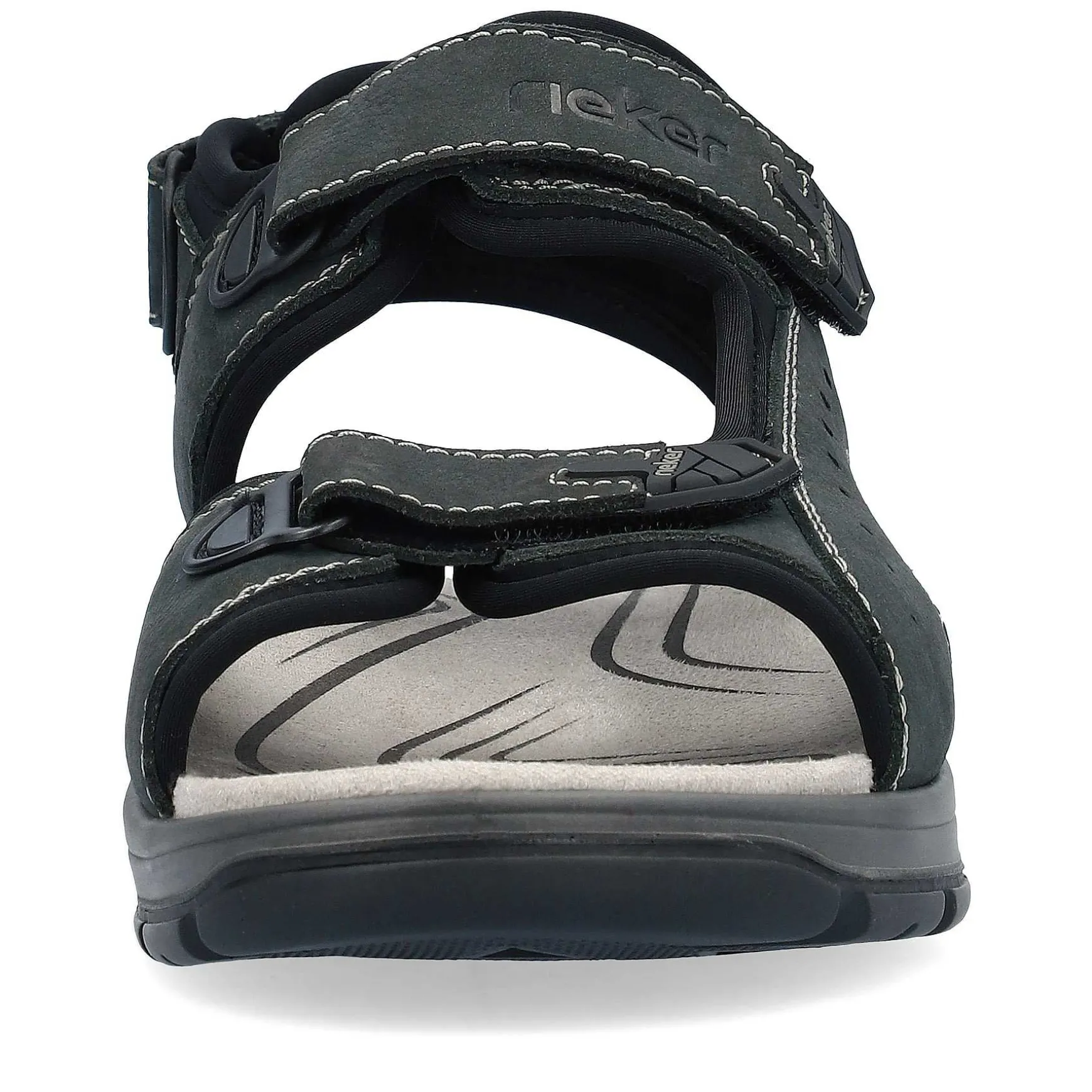 Rieker Men'S Trekking Sandals Blue Gray