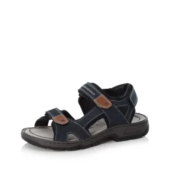 Rieker Men'S Trekking Sandals Sea Blue