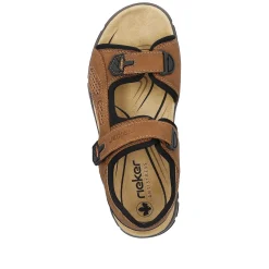 Rieker Men'S Trekking Sandals Wood Brown