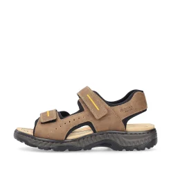 Rieker Men'S Trekking Sandals Coffee Brown