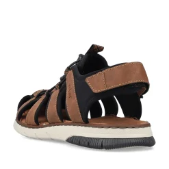 Rieker Men'S Trekking Sandals Nut Brown