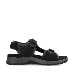 Rieker Men'S Trekking Sandals Night Black