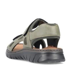 Rieker Men'S Trekking Sandals Green Gray