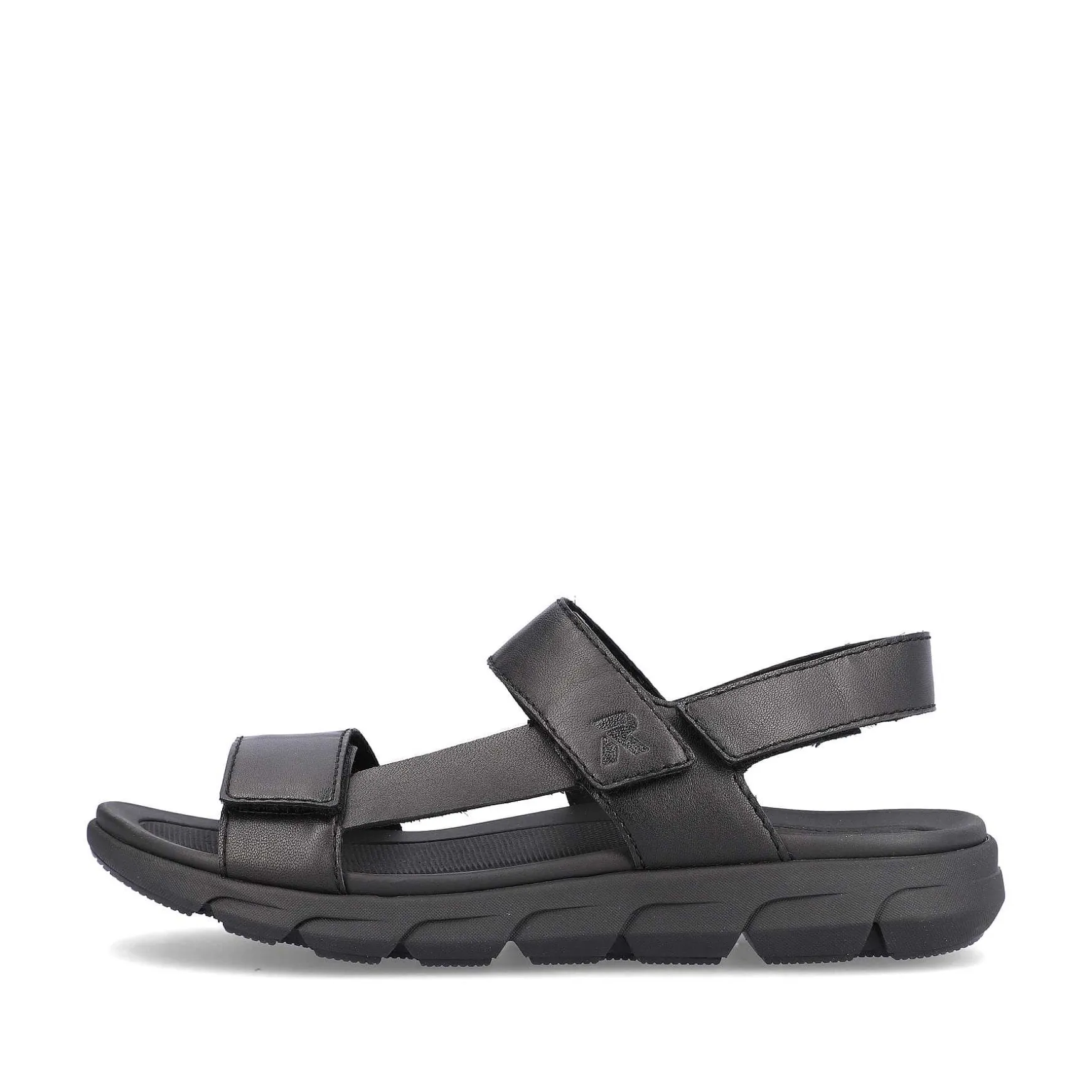 Rieker Men'S Trekking Sandals Midnight Black