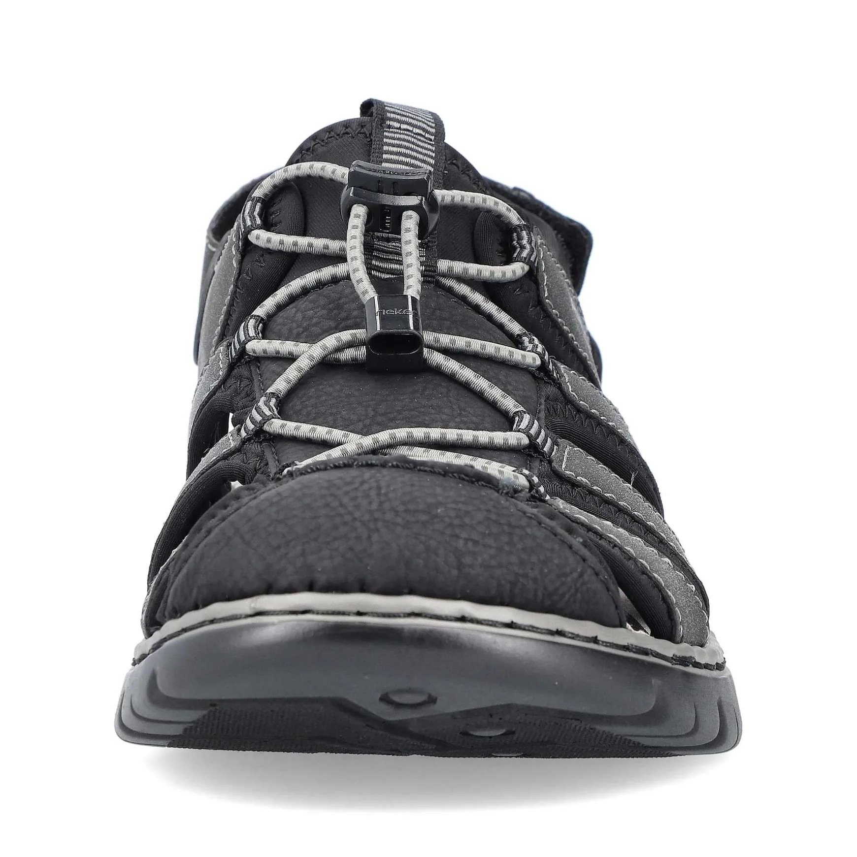 Rieker Men'S Trekking Sandals Graphite Black