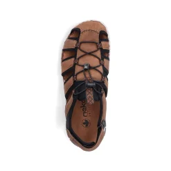 Rieker Men'S Trekking Sandals Nut Brown