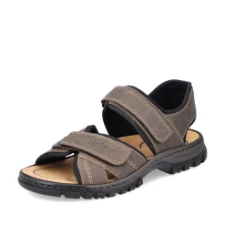 Rieker Men'S Trekking Sandals Espresso Brown