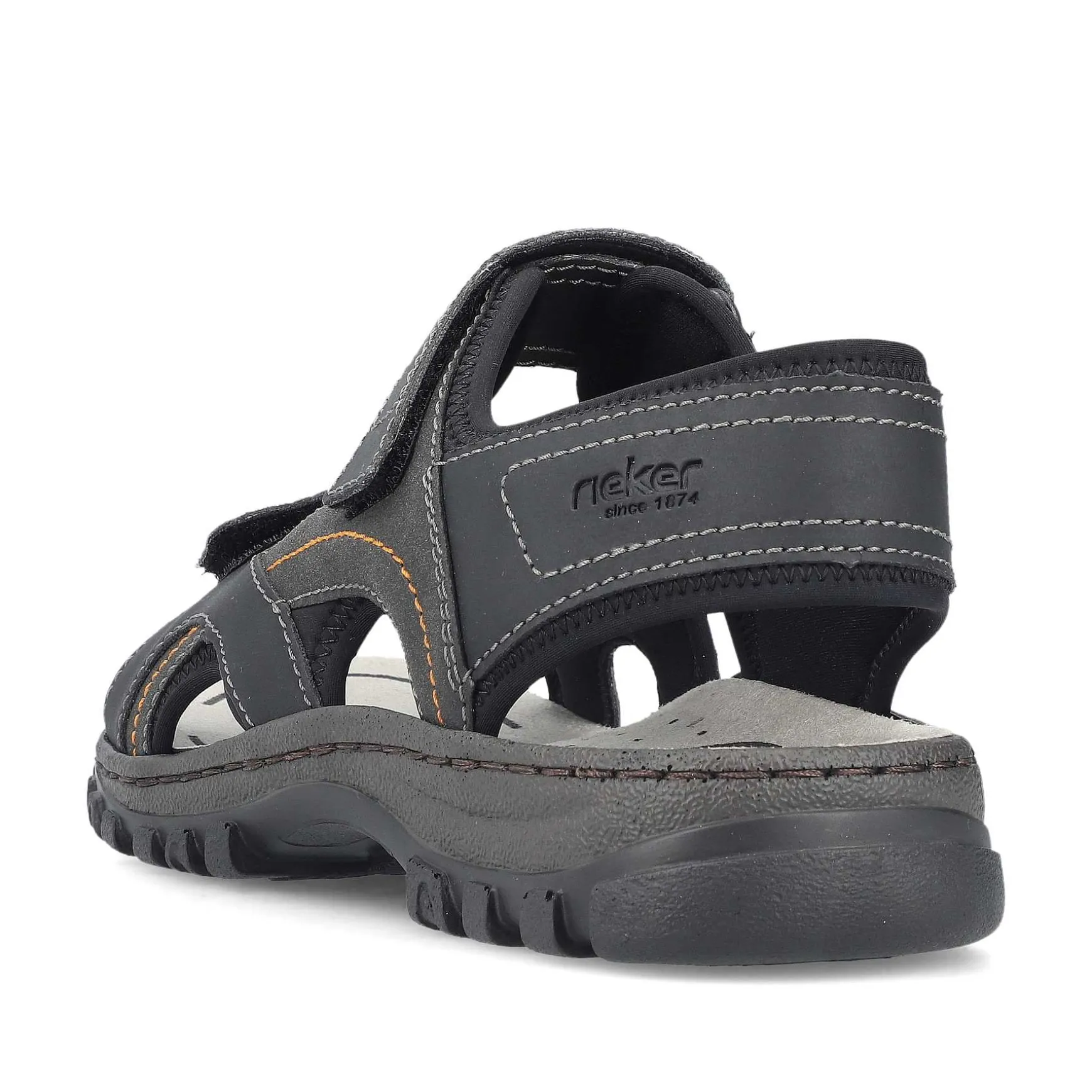 Rieker Men'S Trekking Sandals Midnight Black