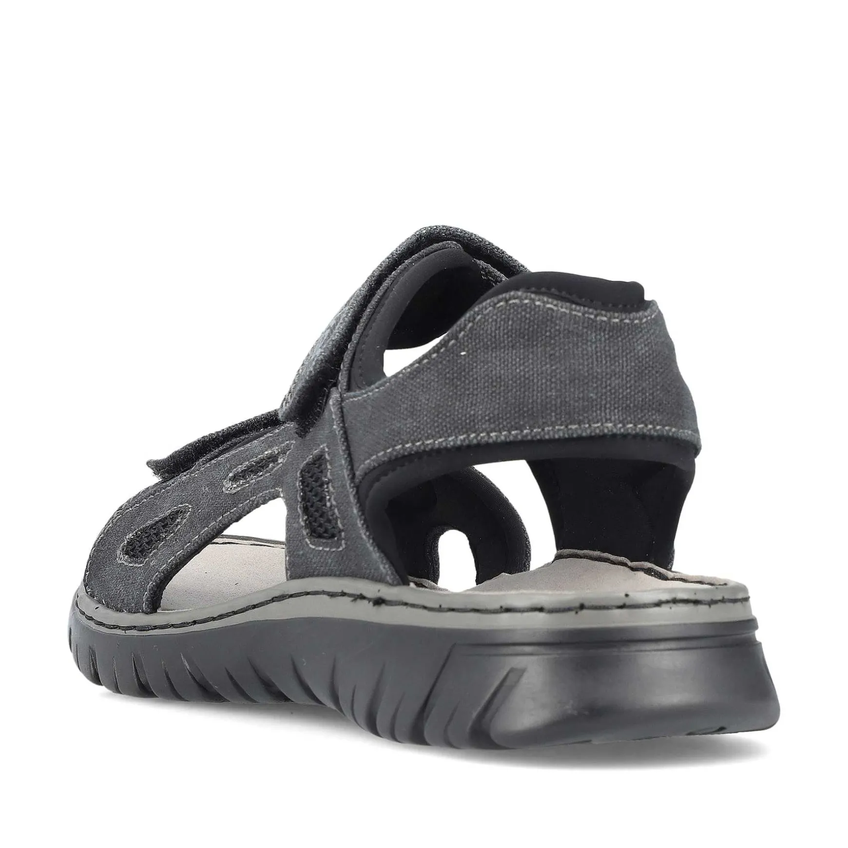 Rieker Men'S Trekking Sandals Stone Gray