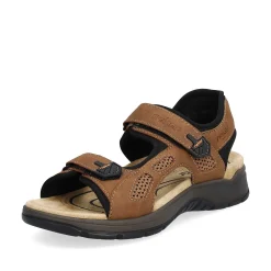 Rieker Men'S Trekking Sandals Wood Brown