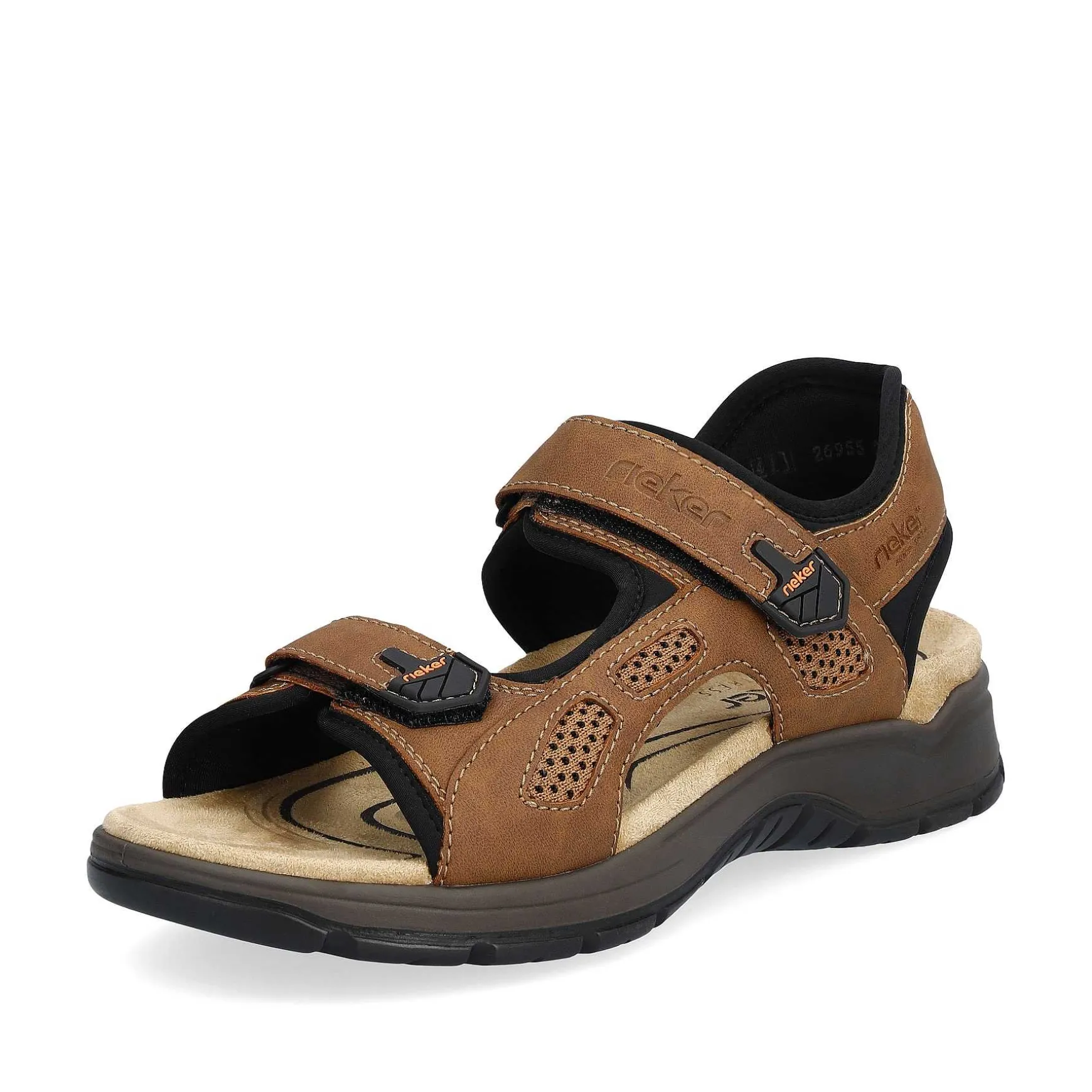 Rieker Men'S Trekking Sandals Wood Brown