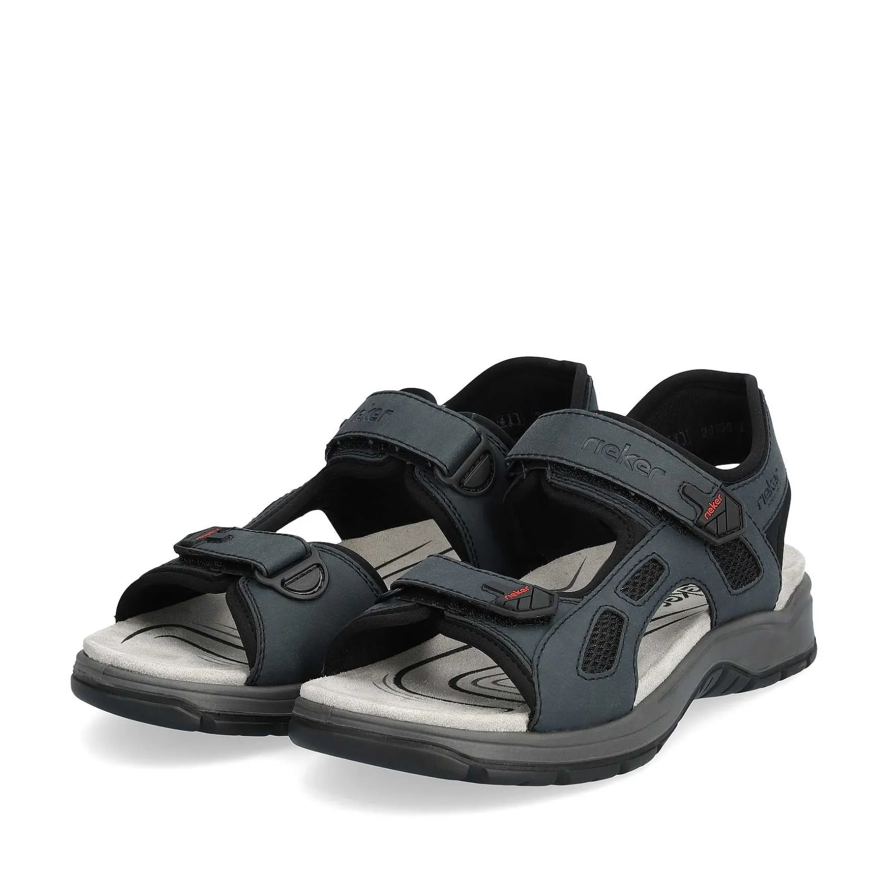 Rieker Men'S Trekking Sandals Slate Blue