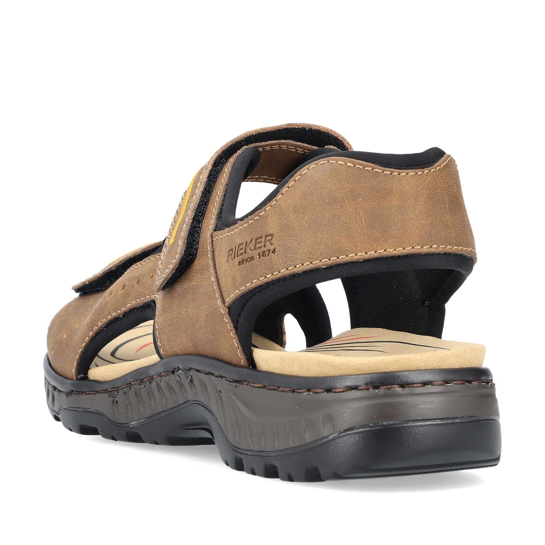 Rieker Men'S Trekking Sandals Coffee Brown