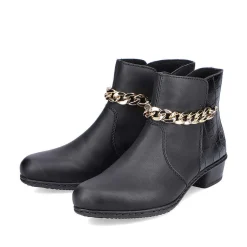 Rieker Women'S Ankle Boots Jet Black