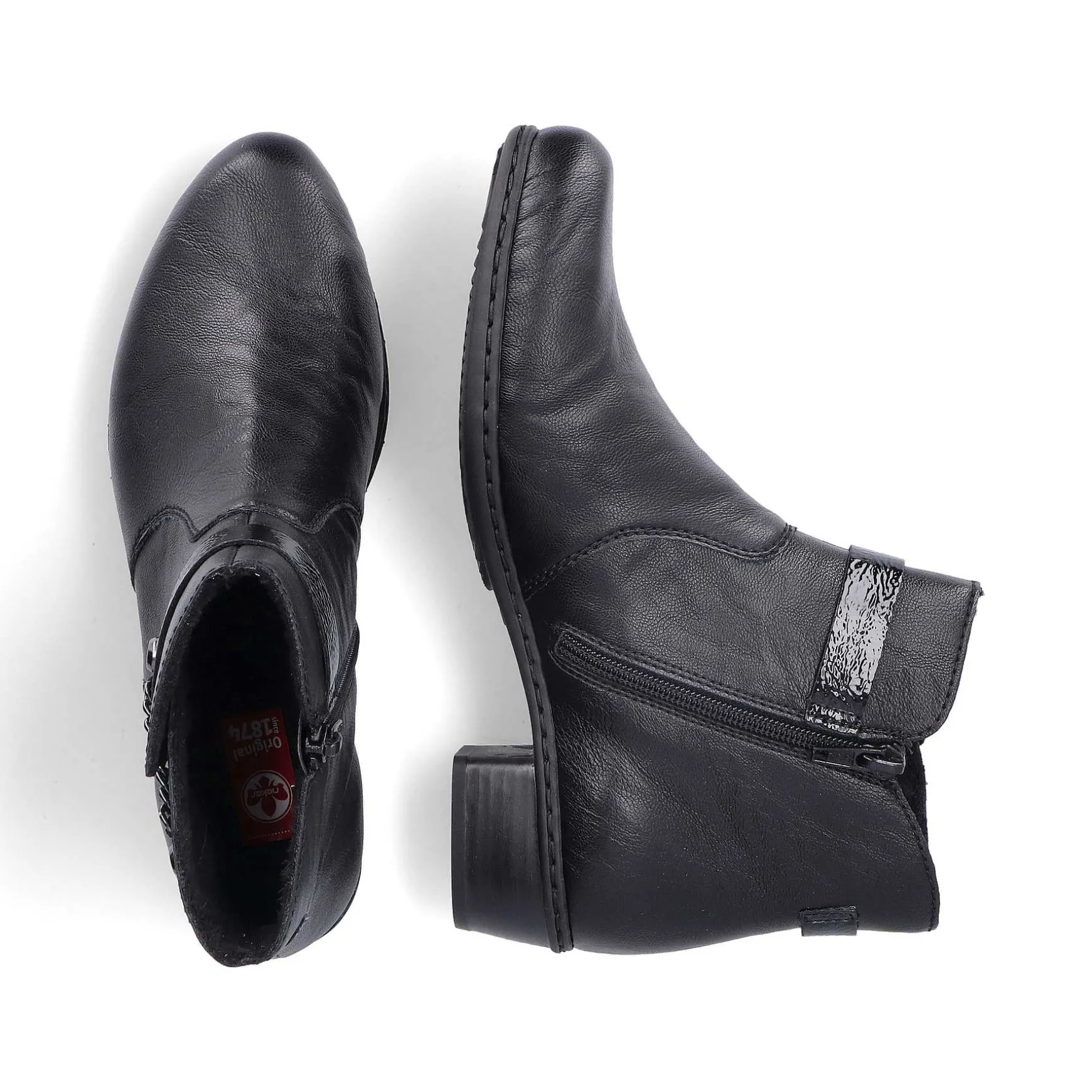 Rieker Women'S Ankle Boots Jet Black