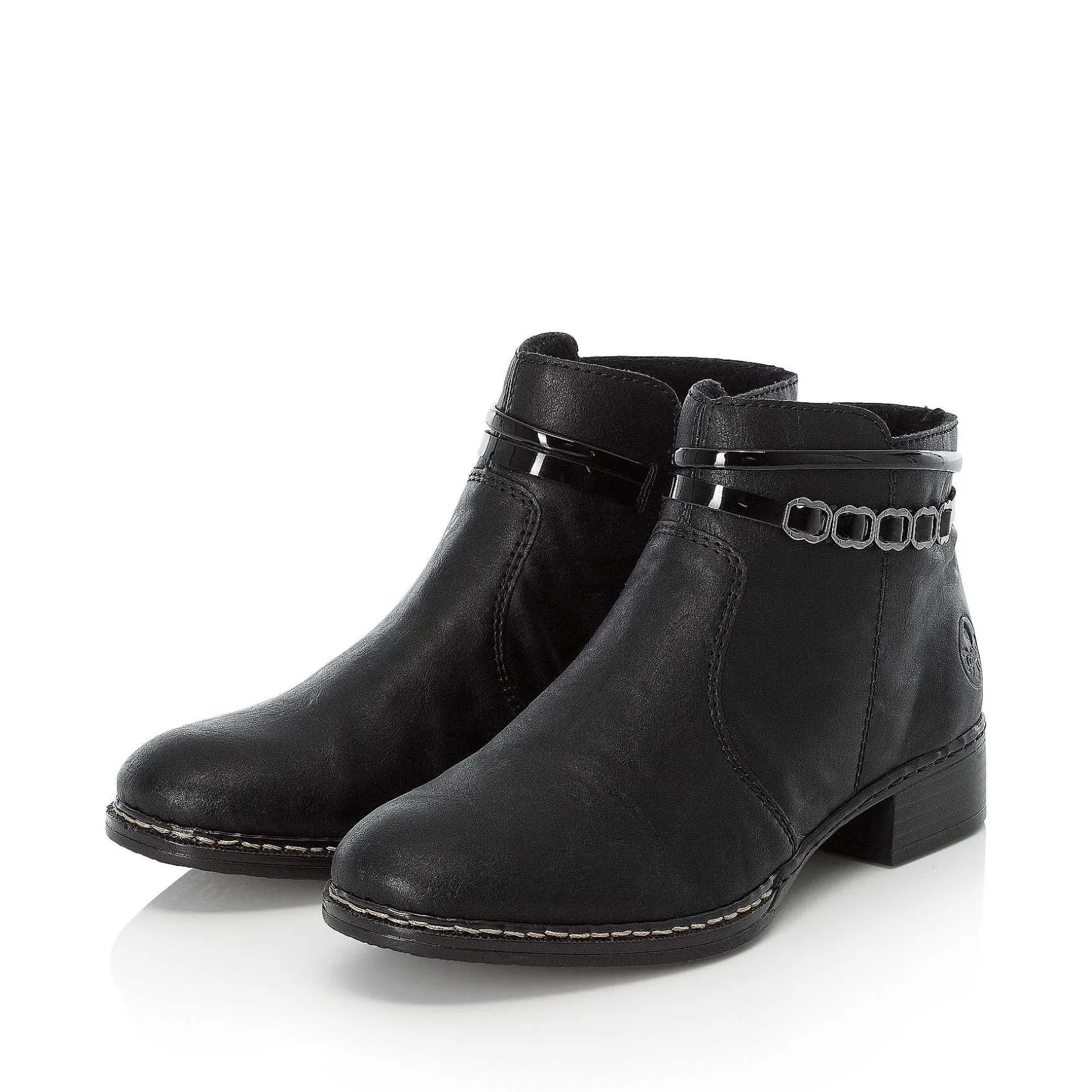 Rieker Women'S Ankle Boots Graphite Black