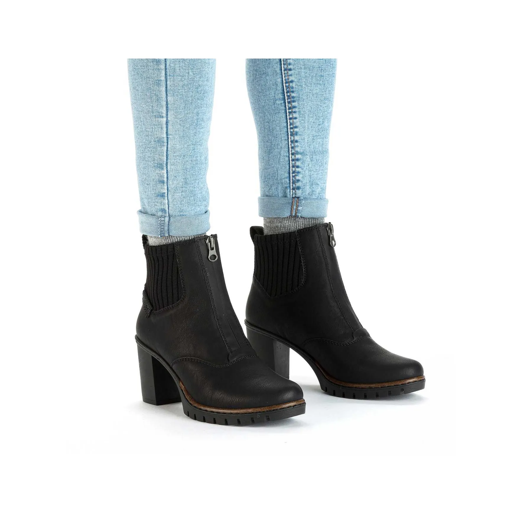 Rieker Women'S Ankle Boots Jet Black
