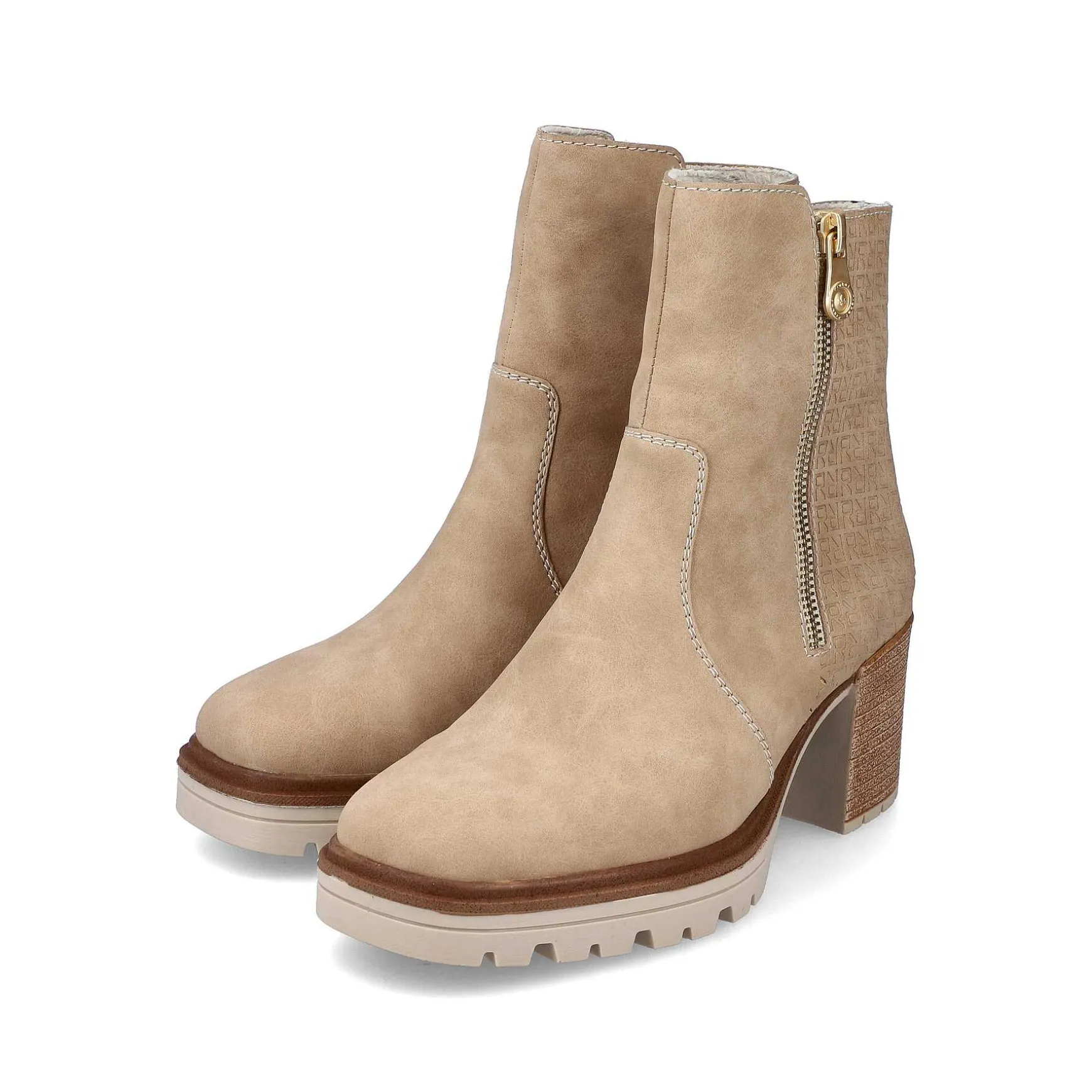 Rieker Women'S Ankle Boots Sand Beige