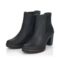 Rieker Women'S Ankle Boots Jet Black