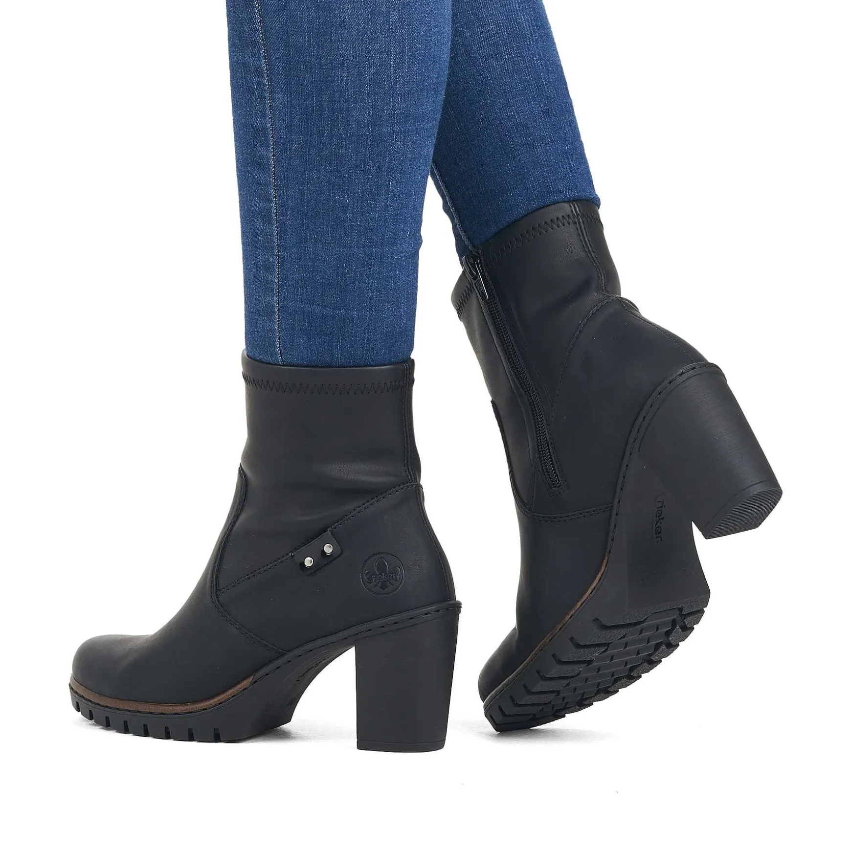 Rieker Women'S Ankle Boots Jet Black