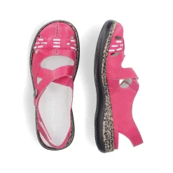 Rieker Women'S Ballerinas Red Pink