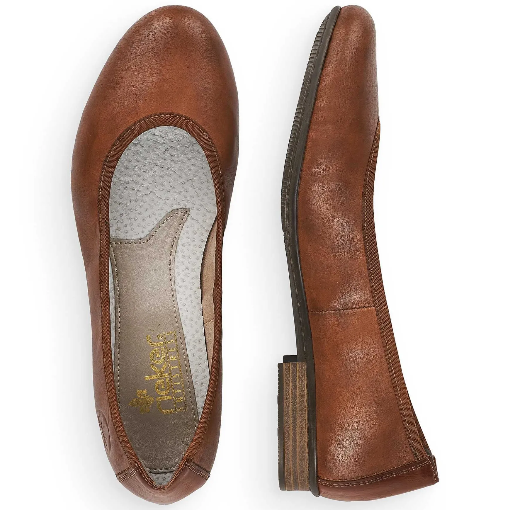 Rieker Women'S Ballerinas Chestnut Brown