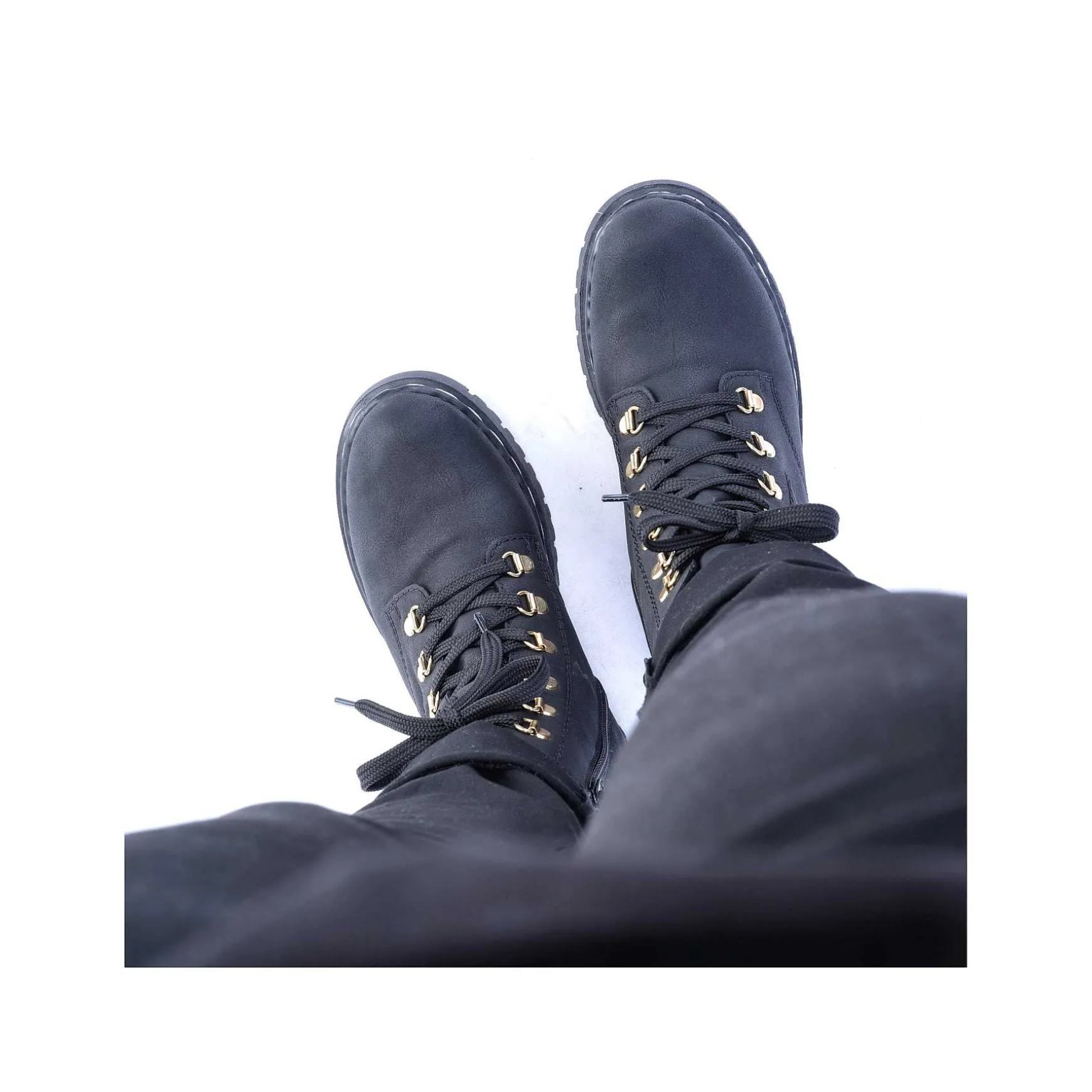 Rieker Women'S Biker Boots Jet Black