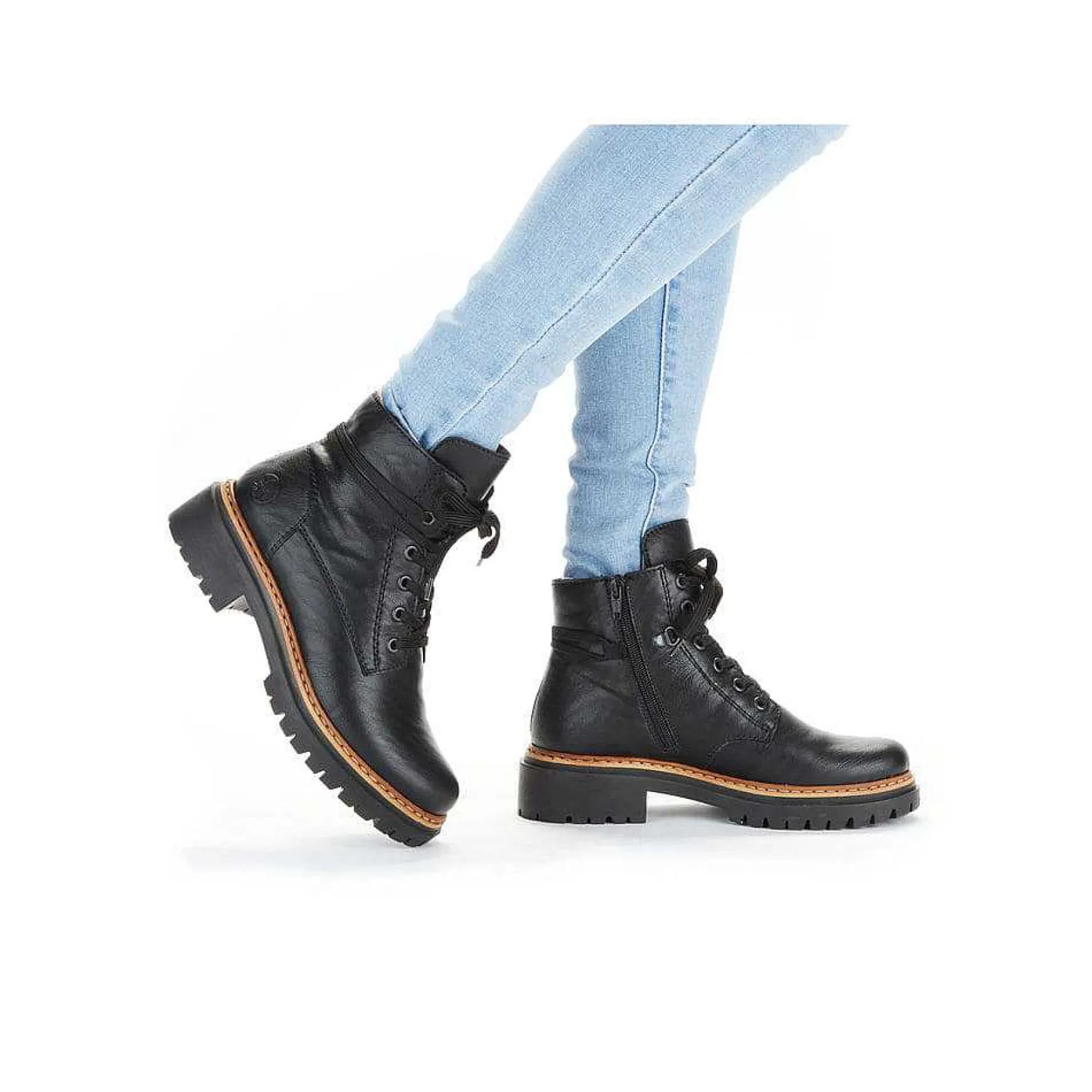 Rieker Women'S Biker Boots Night Black