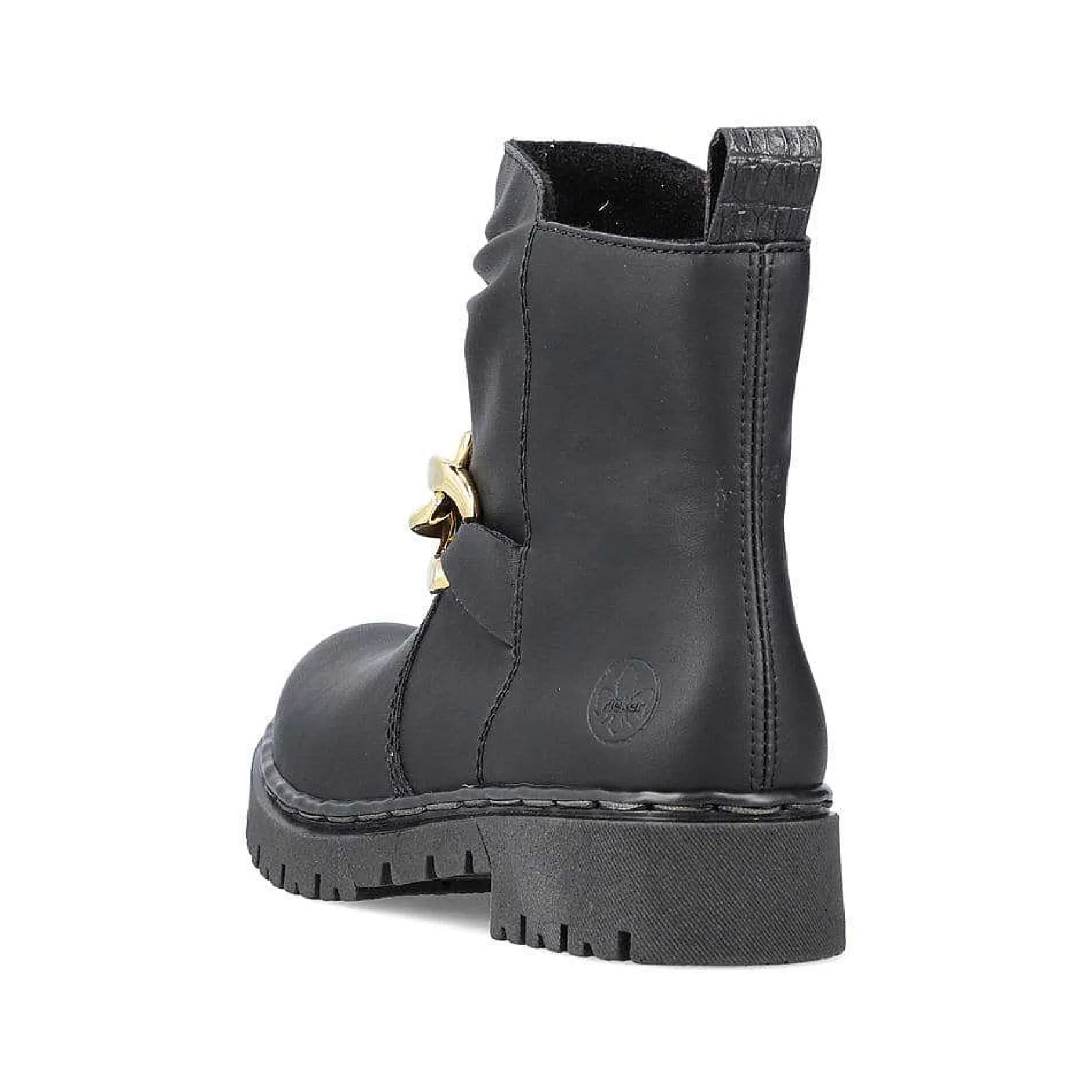 Rieker Women'S Biker Boots Jet Black