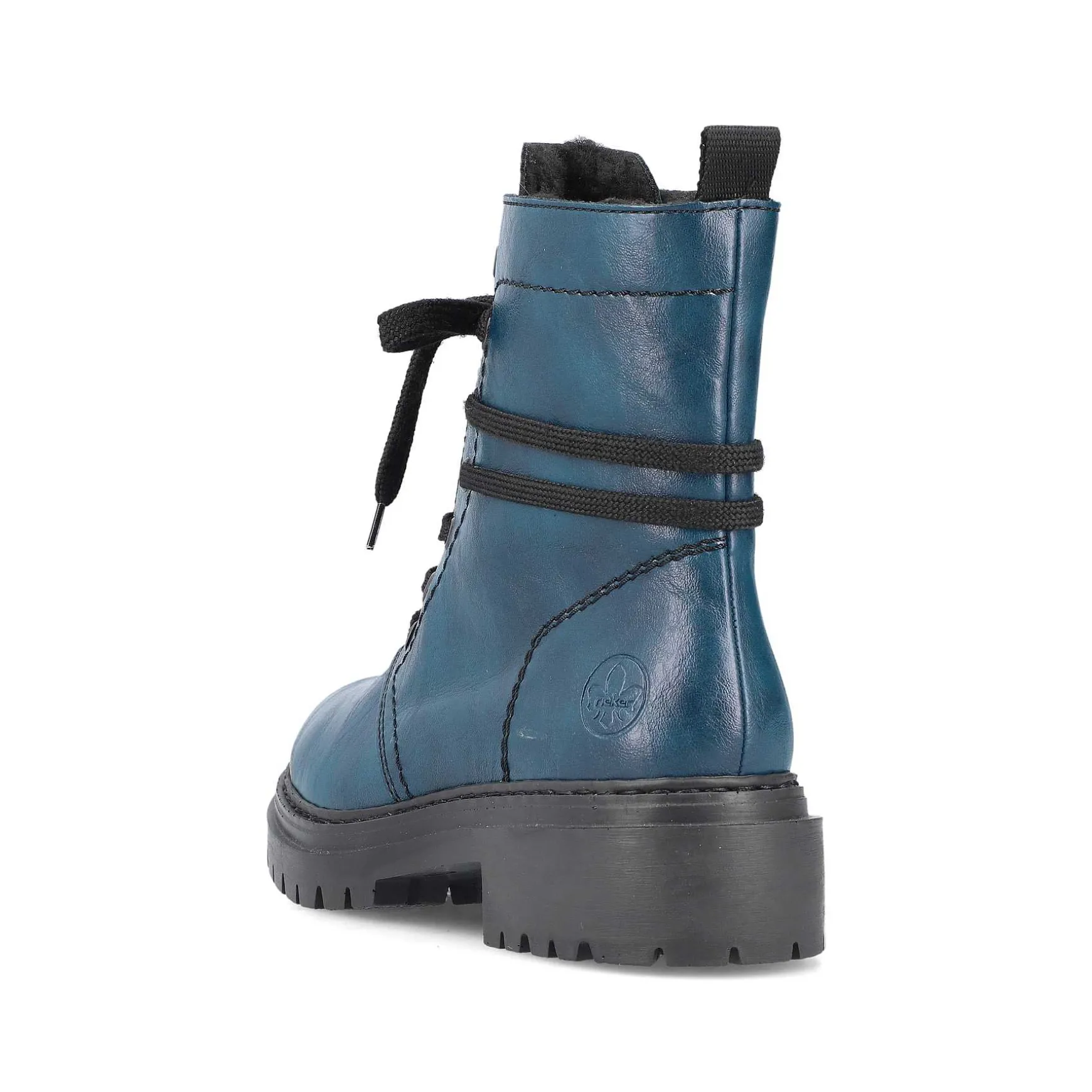 Rieker Women'S Biker Boots Cyan Blue