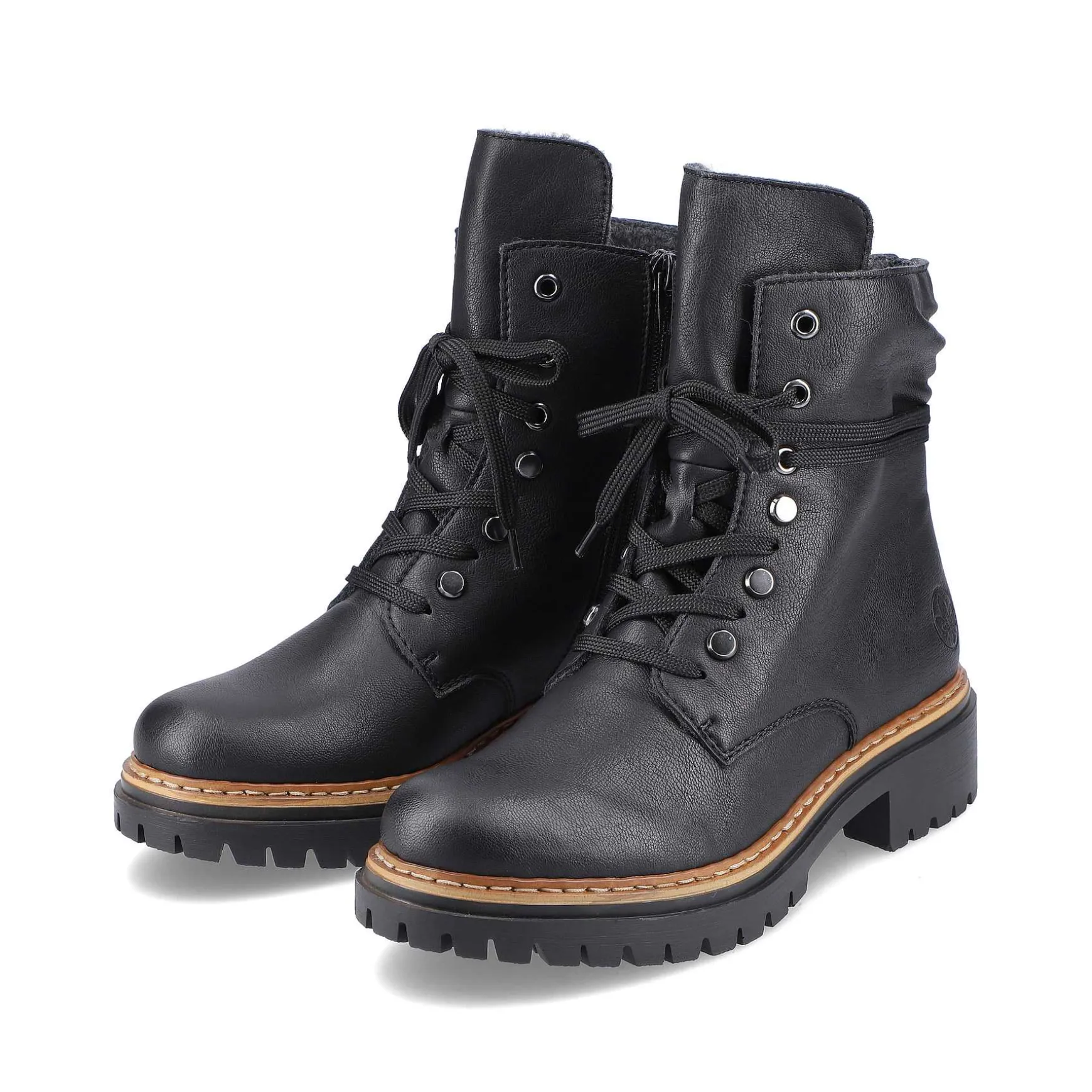 Rieker Women'S Biker Boots Jet Black