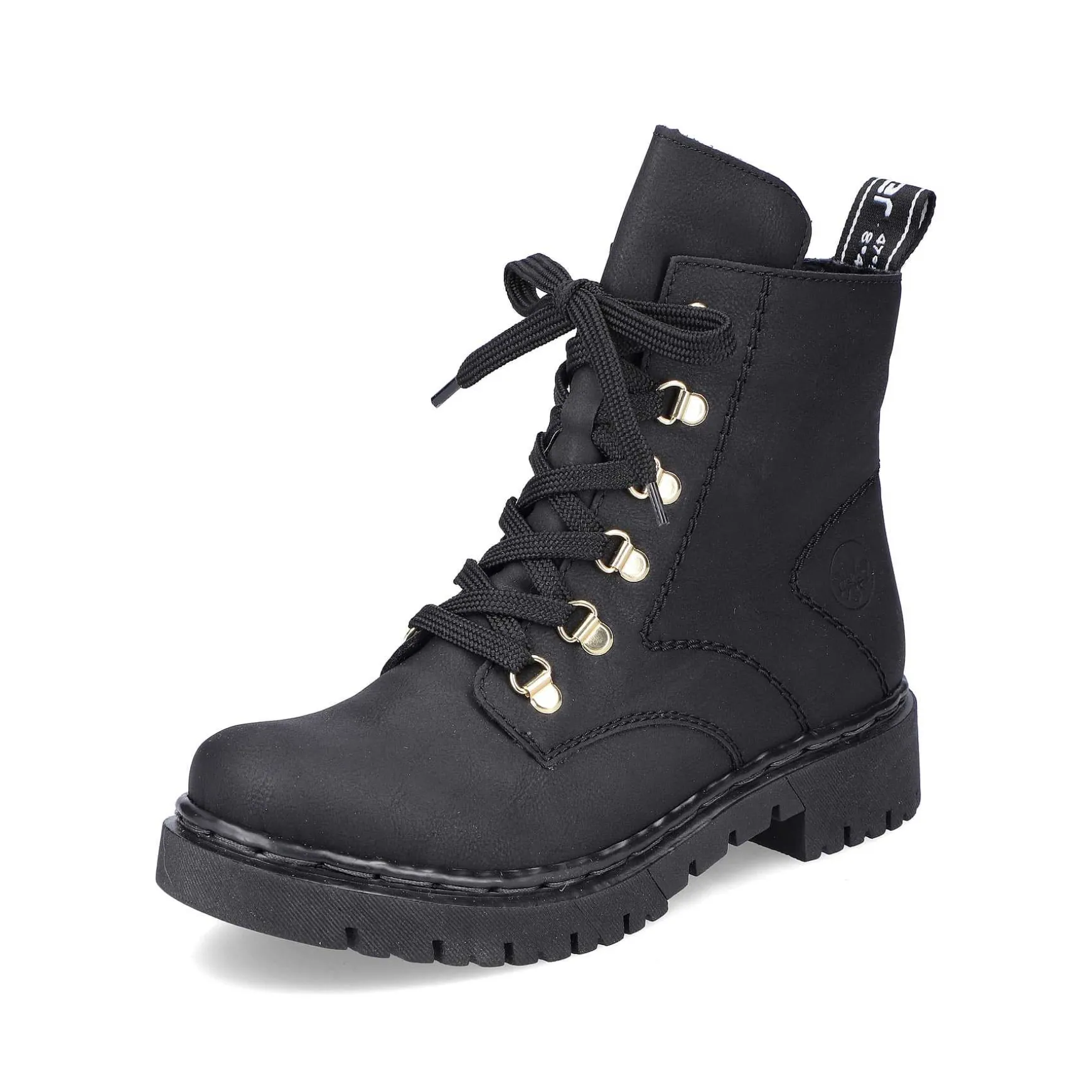 Rieker Women'S Biker Boots Jet Black