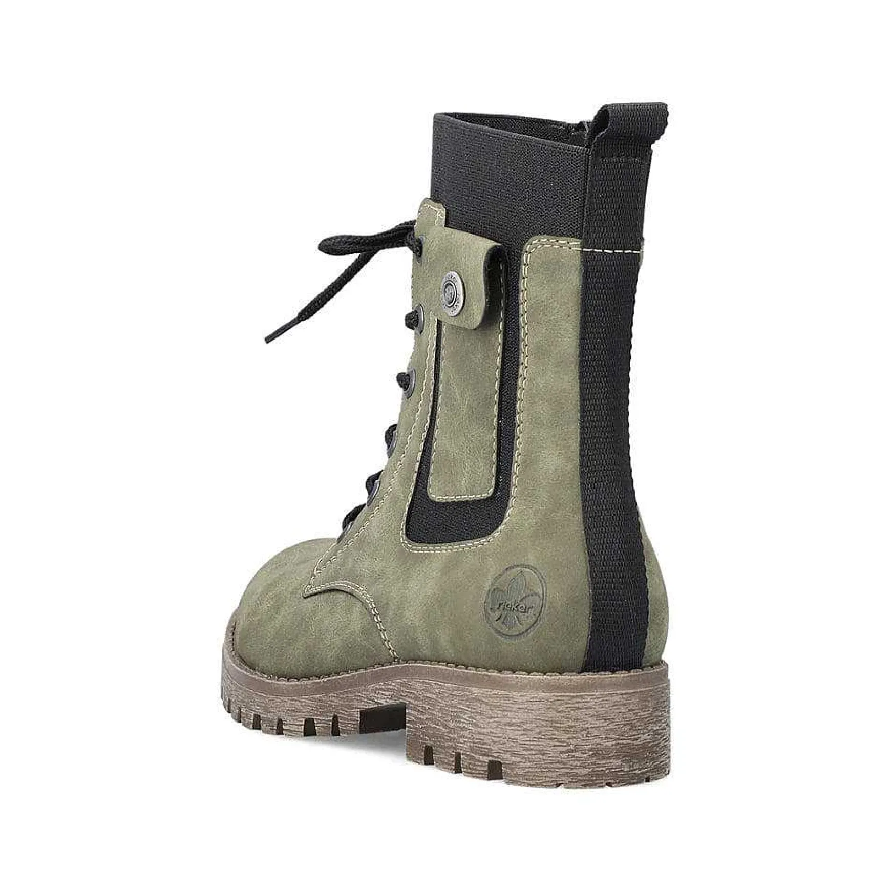 Rieker Women'S Biker Boots Leaf Green