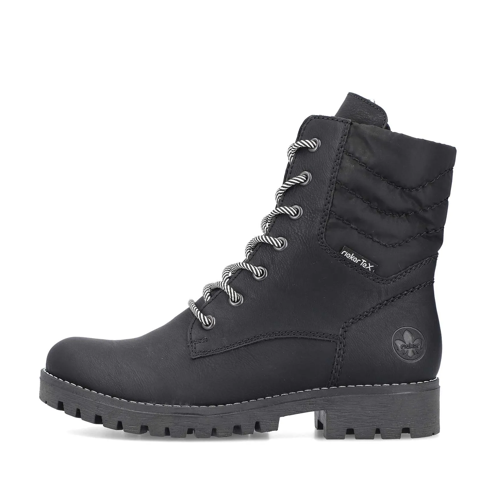 Rieker Women'S Biker Boots Asphalt Black