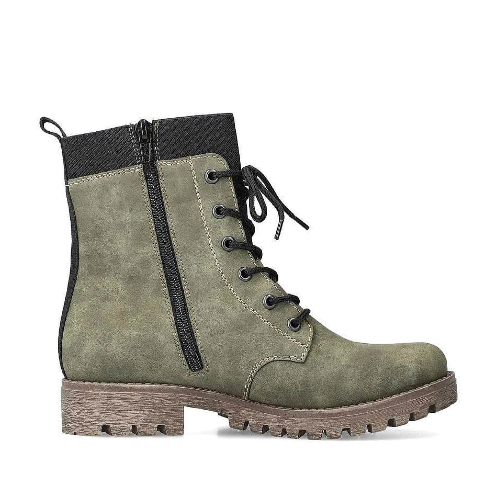 Rieker Women'S Biker Boots Leaf Green