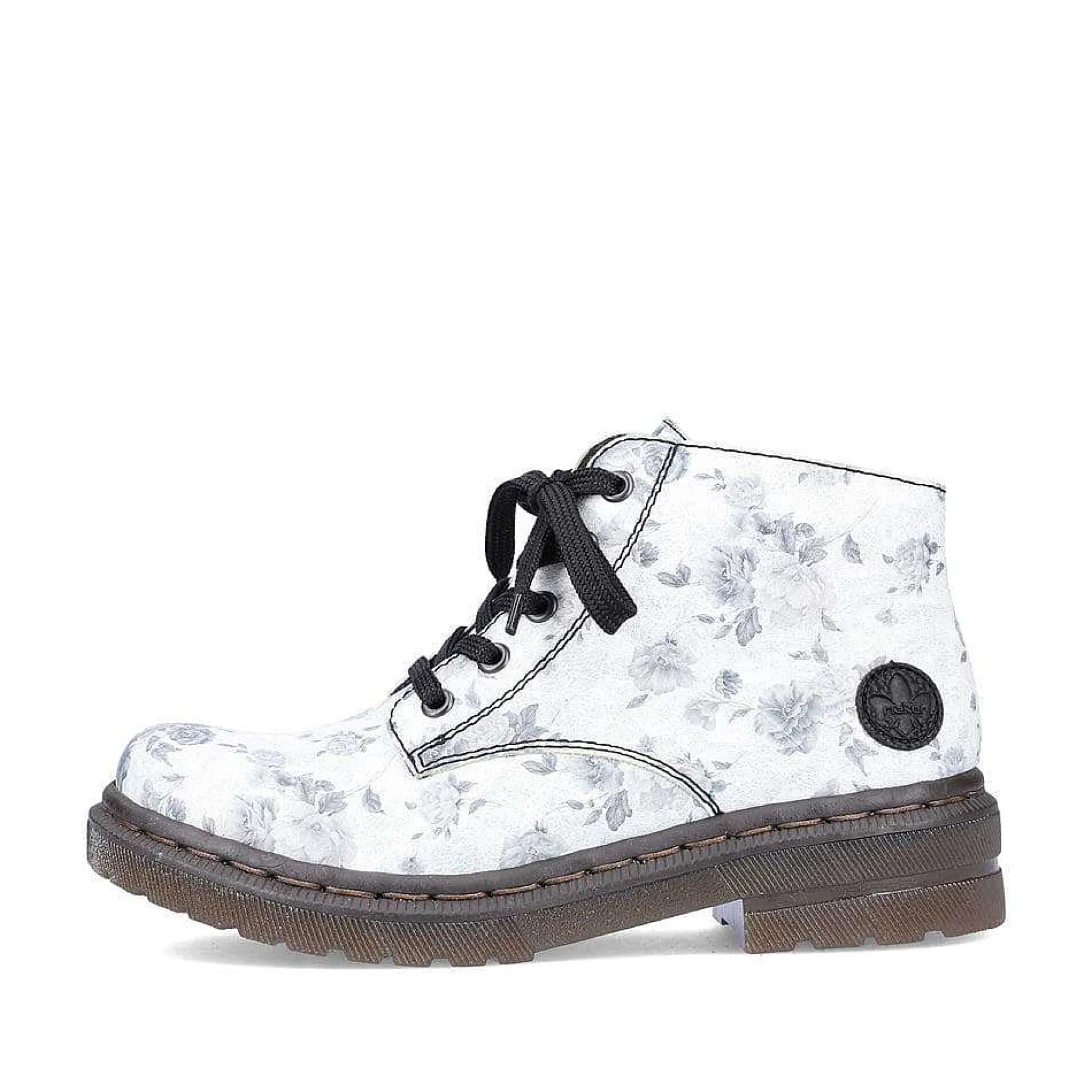 Rieker Women'S Biker Boots Silver White