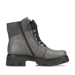 Rieker Women'S Biker Boots Moon Gray