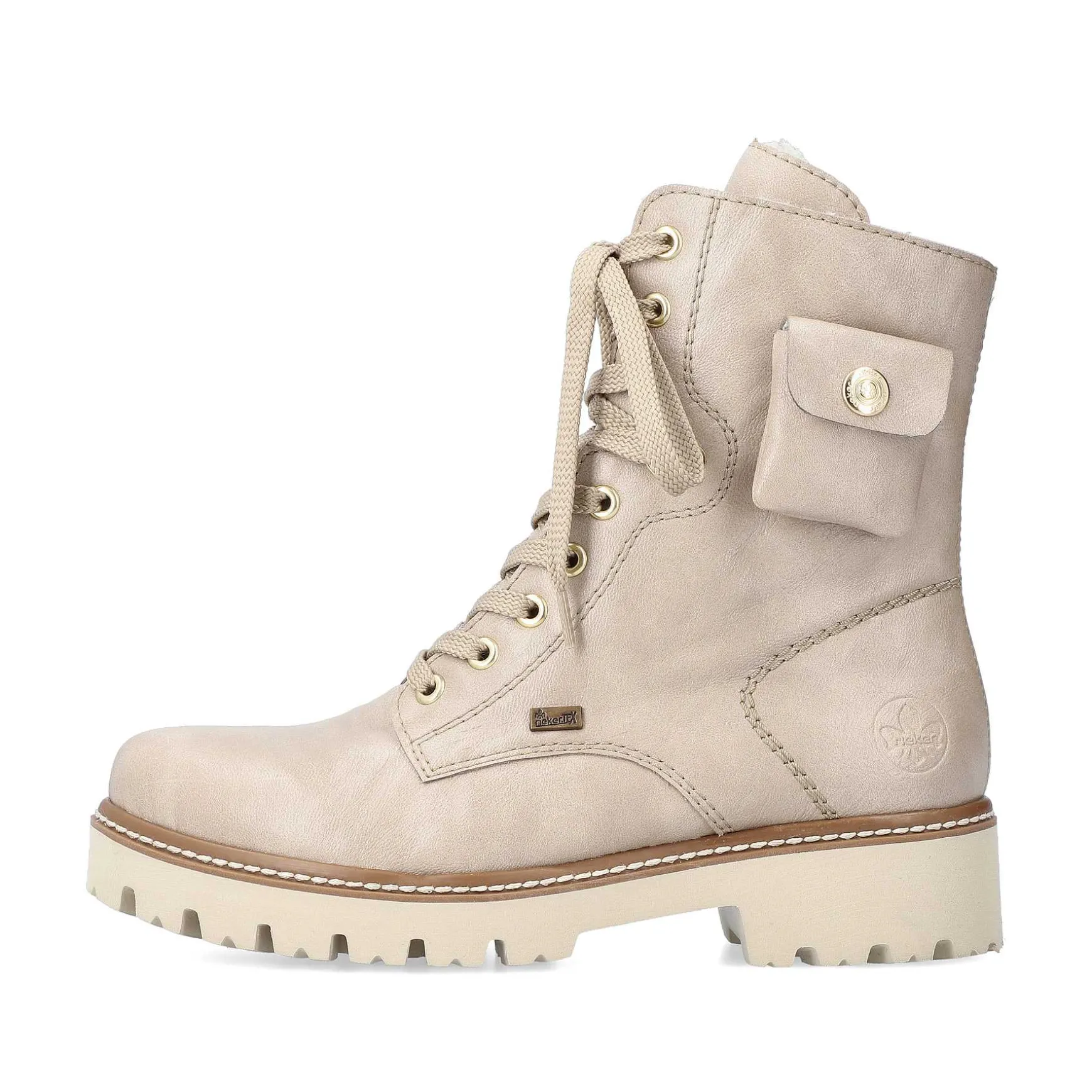 Rieker Women'S Biker Boots Light Beige
