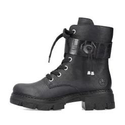 Rieker Women'S Biker Boots Jet Black