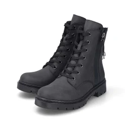 Rieker Women'S Biker Boots Jet Black