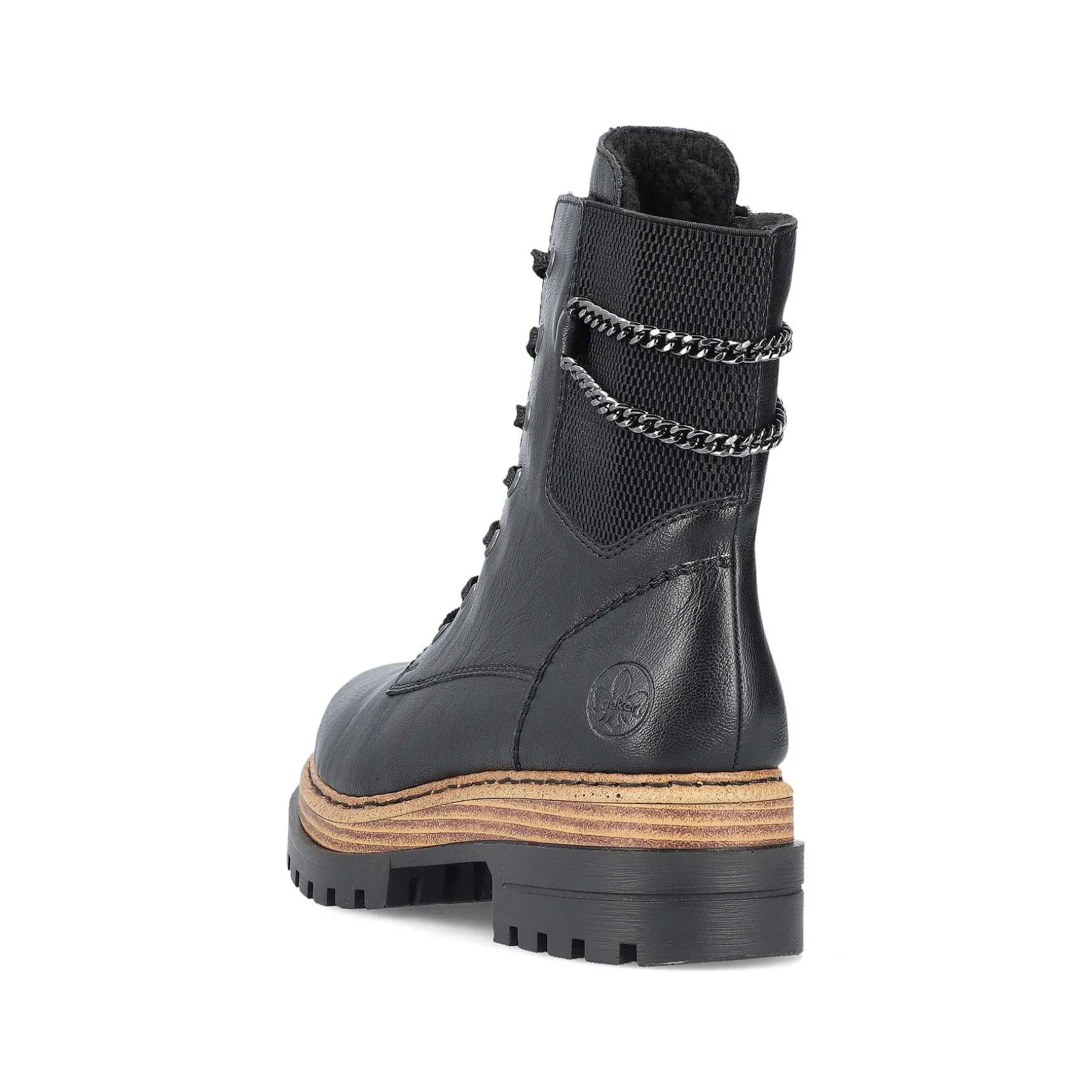 Rieker Women'S Biker Boots Asphalt Black