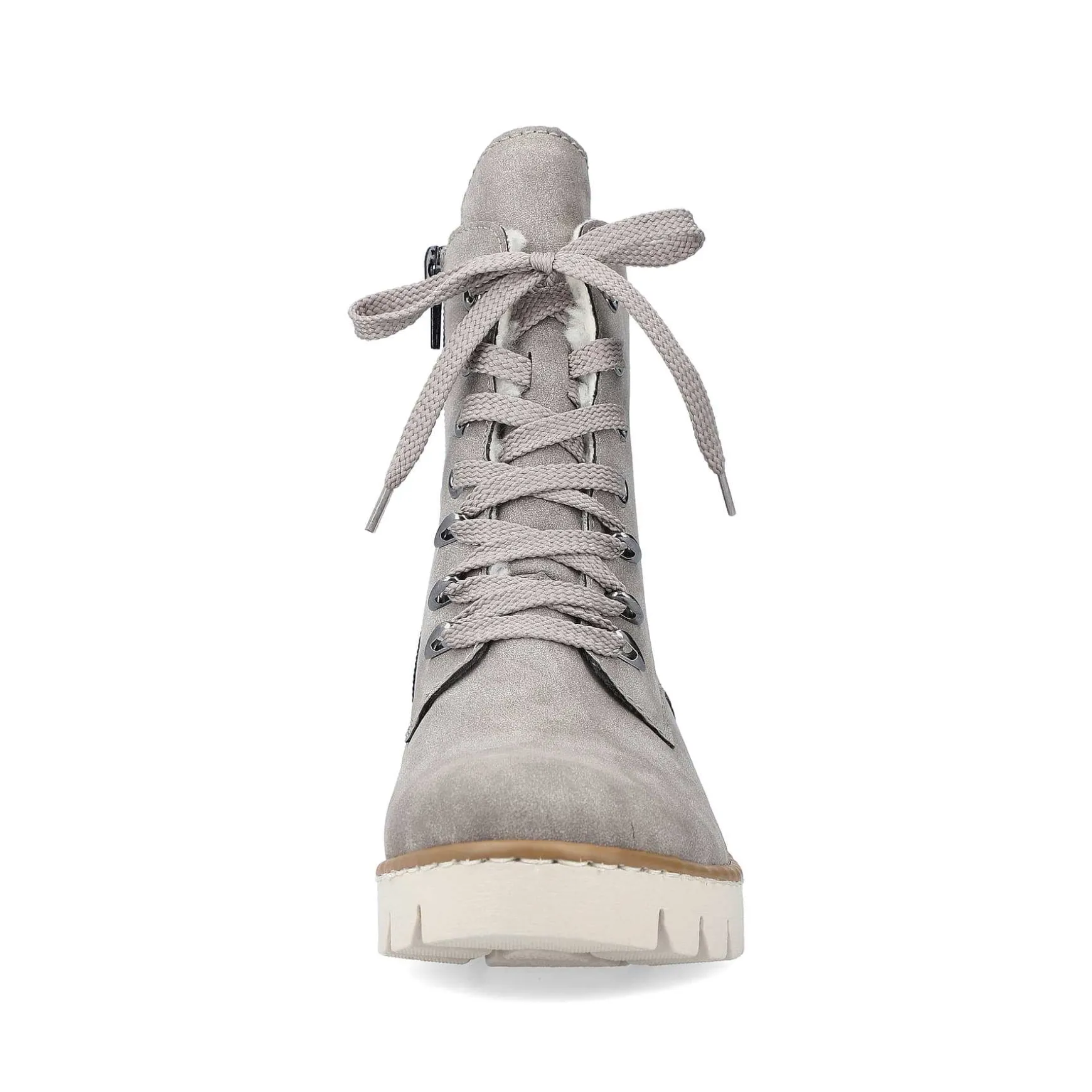 Rieker Women'S Biker Boots Silver Gray