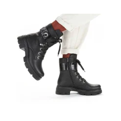 Rieker Women'S Biker Boots Jet Black