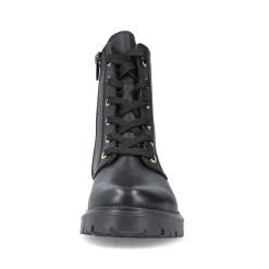Rieker Women'S Biker Boots Glossy Black